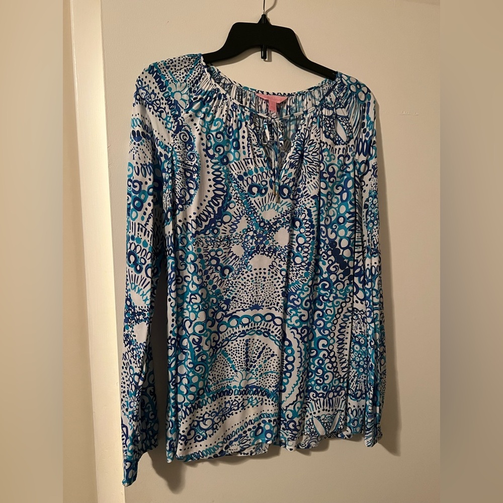 Lilly Pulitzer Blue Top